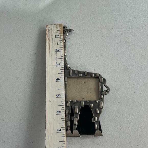 VTG Ashleigh Manor Pewter Giraffe Photo Frame By Ruth Reynold - Picture 6 of 7